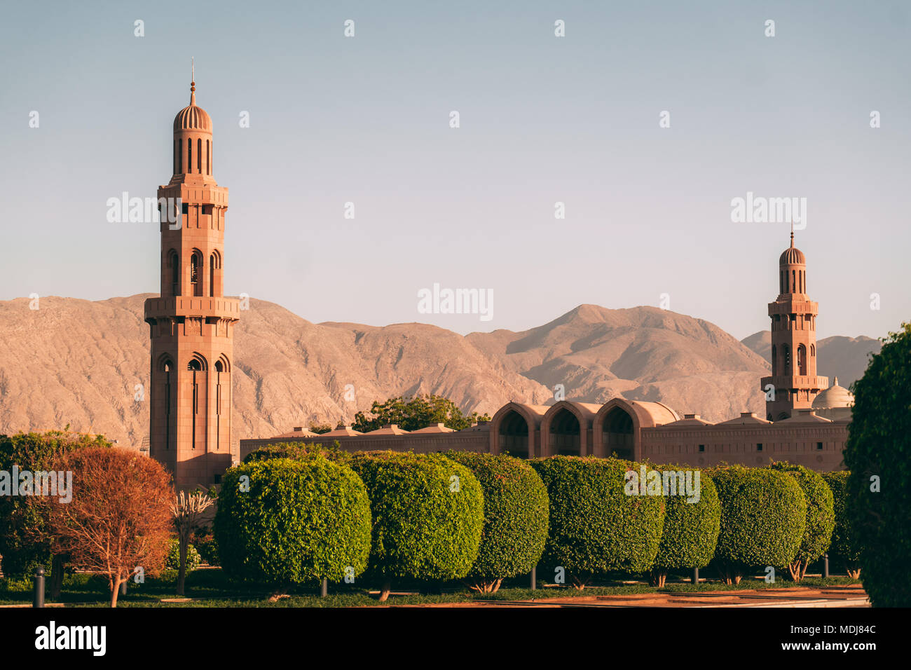 Die große Qaboos Moschee in Muscat, Oman Stockfoto