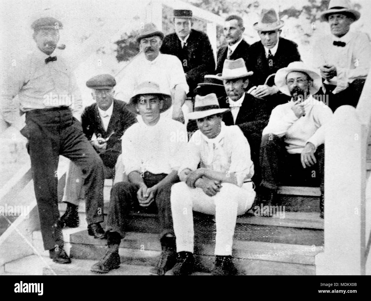 Konkurrenten an der Brisbane Golf Club Meisterschaft Turnier am Posing Stockfoto