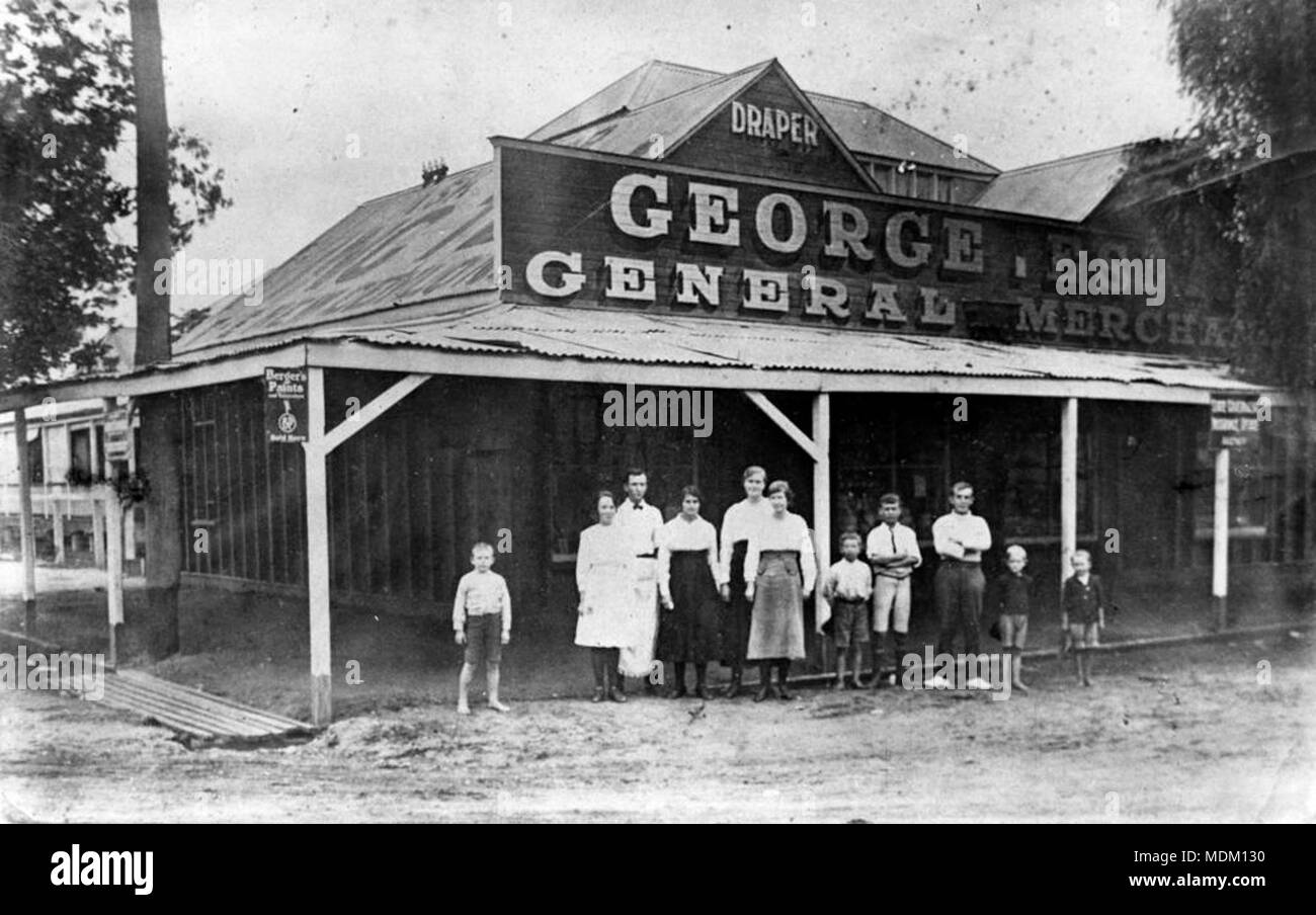 George Espies Drapierung Geschäft Charleville ca 1918 Stockfoto