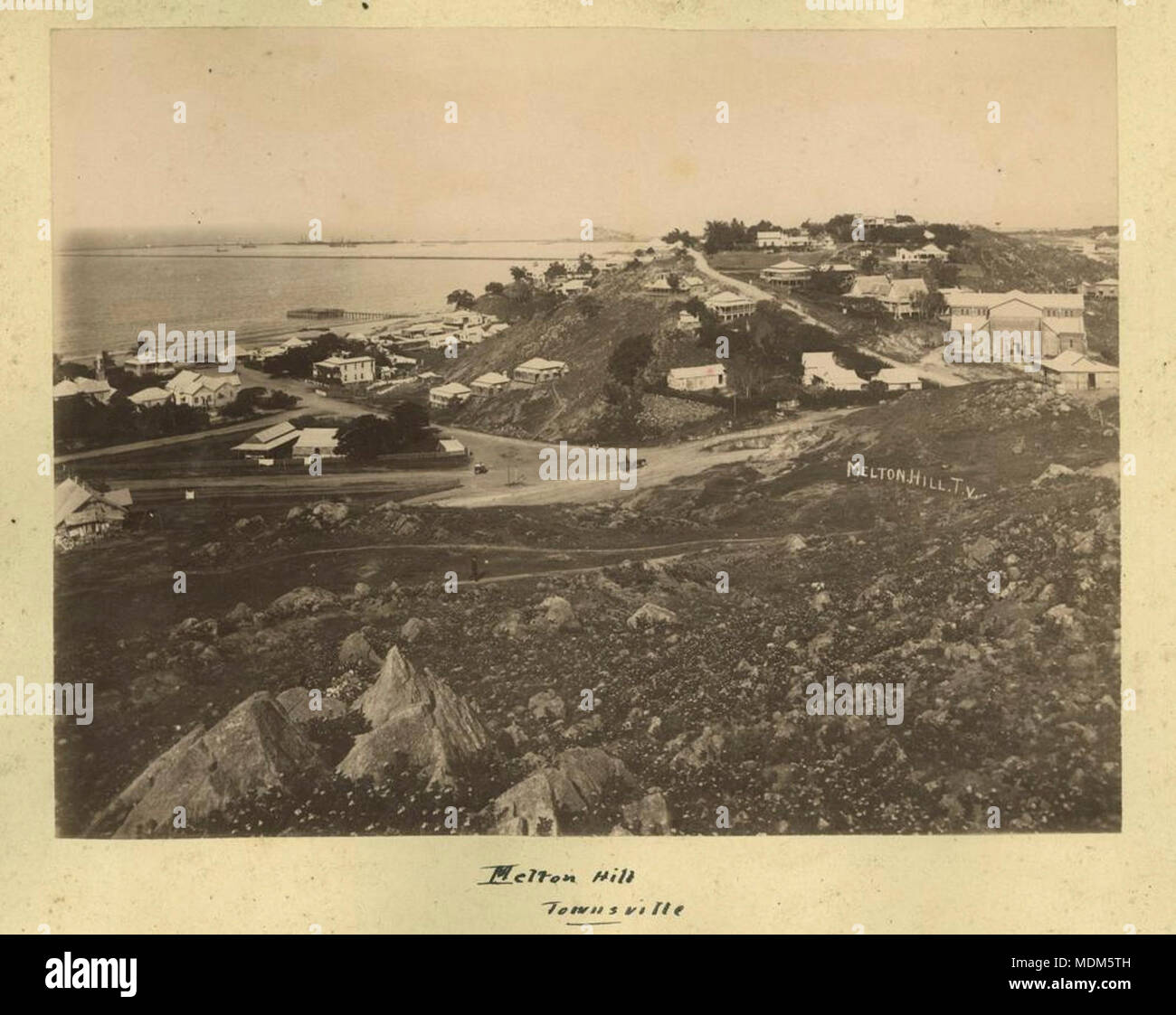 Melton Hügel außerhalb Townsville, ca 1895 Stockfoto