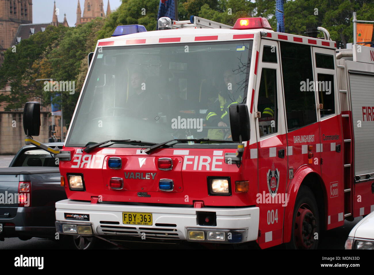 Fire Engine, Sydney, NSW, New South Wales, Australien Stockfoto