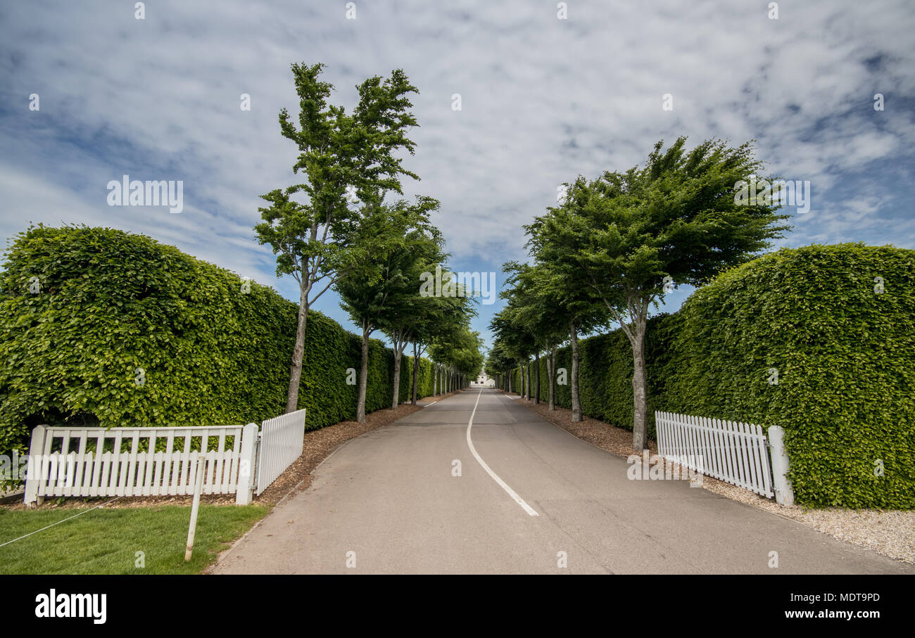 Goodwood Motor Circuit auf dem Goodwood Estate, in der Nähe von Chichester, West Sussex, Großbritannien Stockfoto