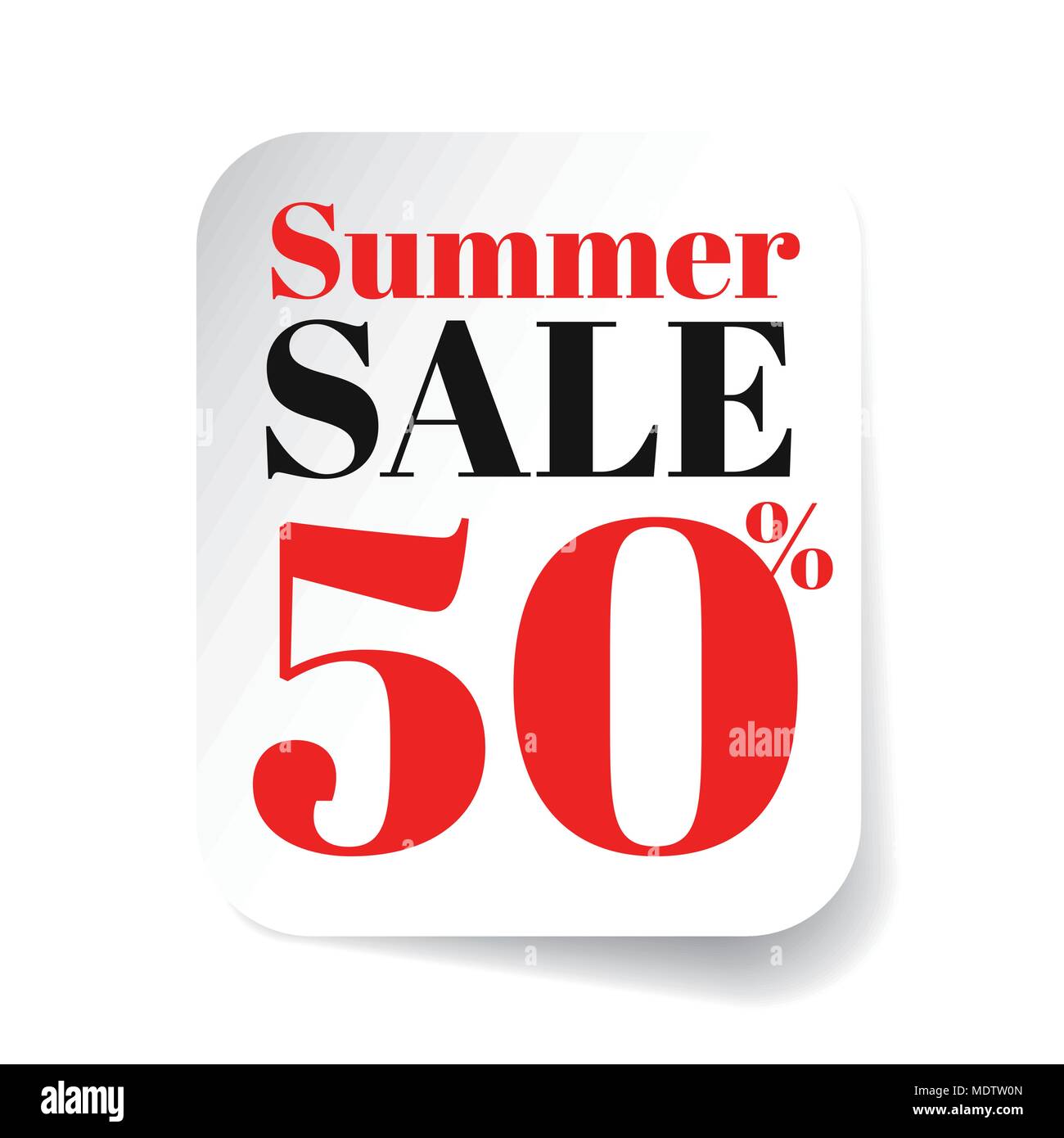 Summer Sale Aufkleber Stock Vektor