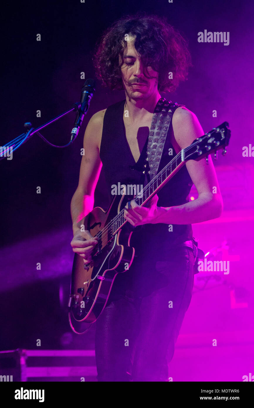 Mailand, Italien, 19. April 2018 Die Zen Zirkus führt live im Alcatraz in Mailand © Davide Merli/Alamy leben Nachrichten Stockfoto