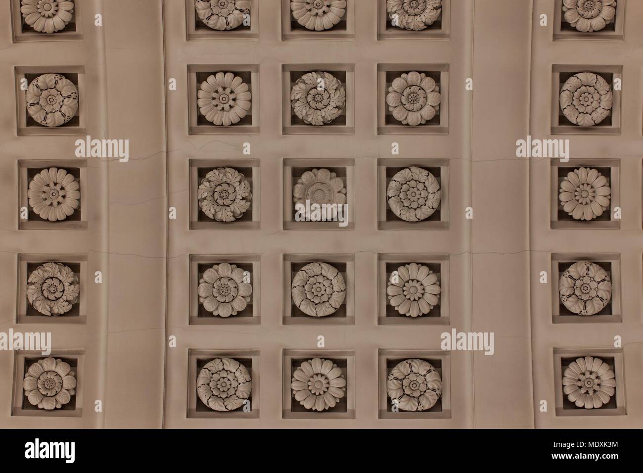 Paris, Palais du Luxembourg, Senat, Deckenleucht du Grand Escalier d'honneur, Napoleon I., Truhe, detail, Stockfoto