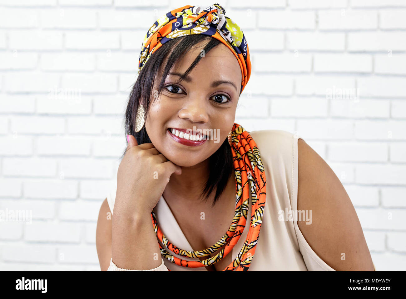 Moderne afrikanische Menschen Stockfoto