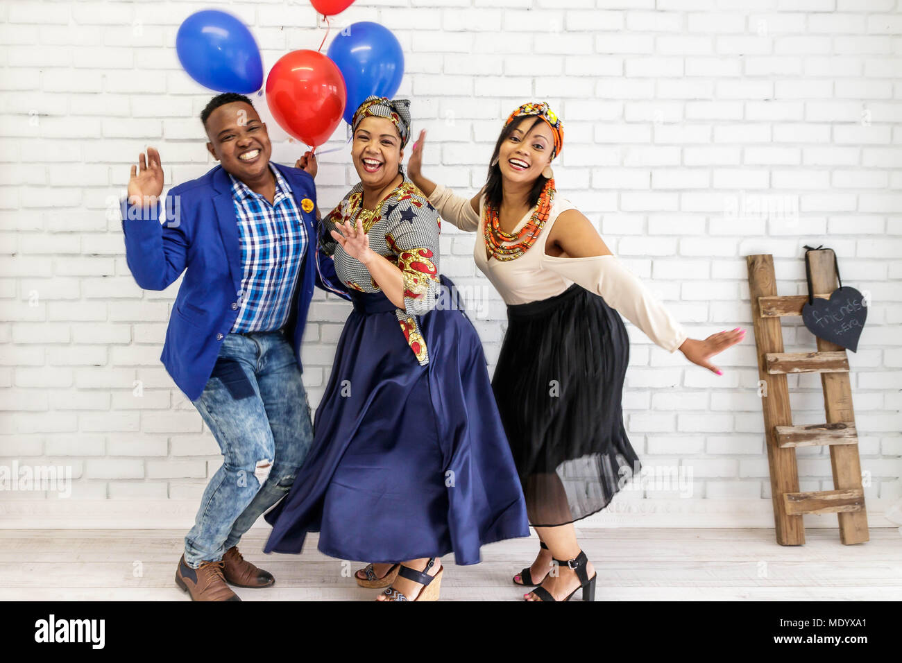 Moderne afrikanische Menschen Stockfoto