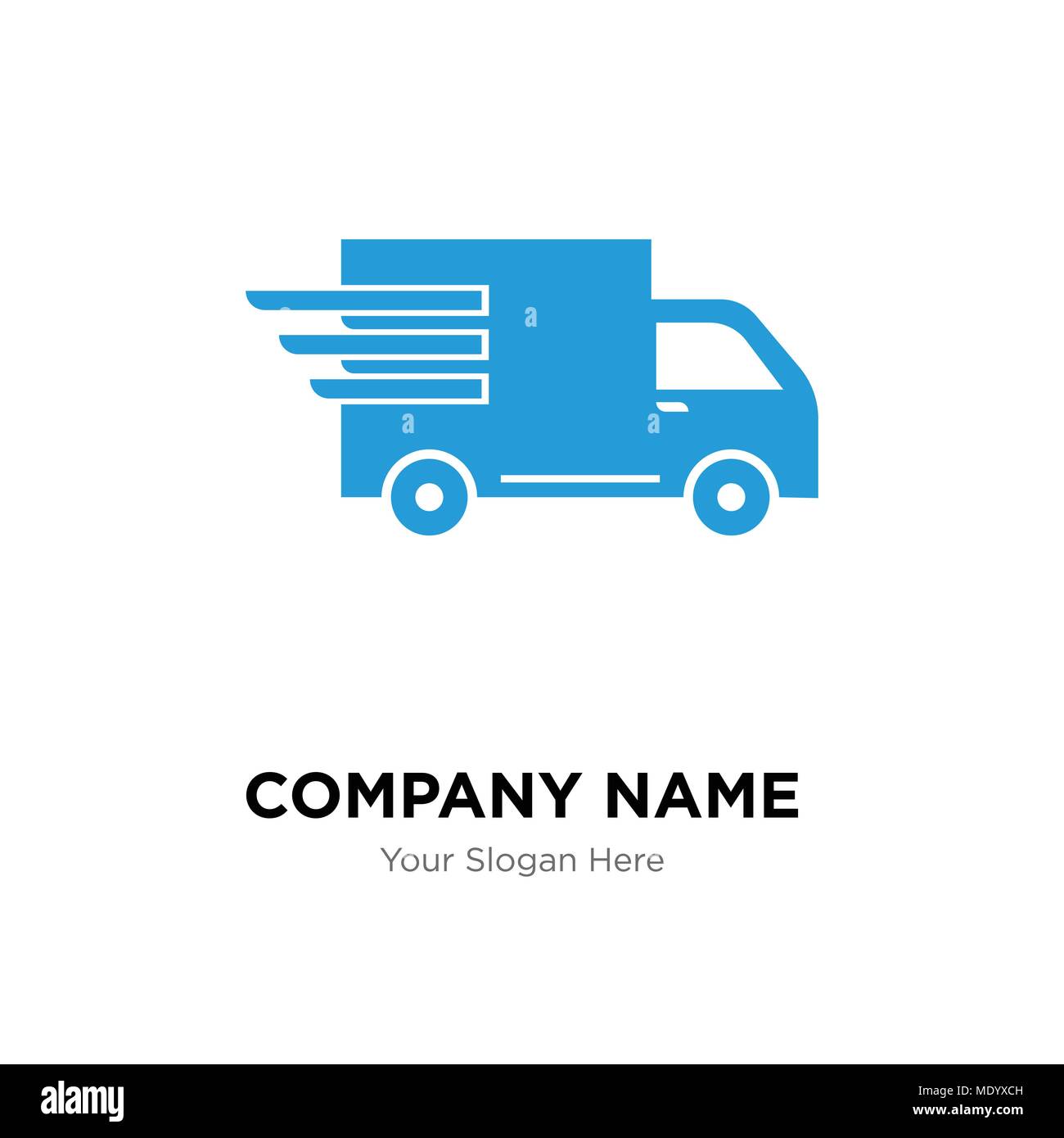 Logistik Lkw in Bewegung Company Logo Design Template, Business corporate Vektor icon Stock Vektor