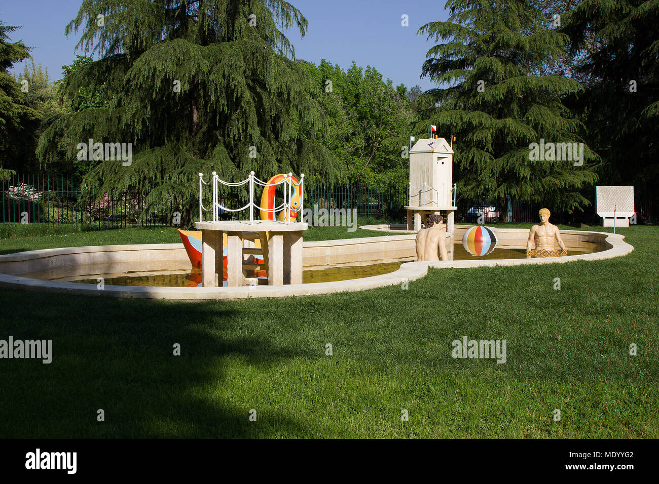 La Treinnale di Milano, Mailand, Italien, Outdoor Garten Skulpturen Stockfoto