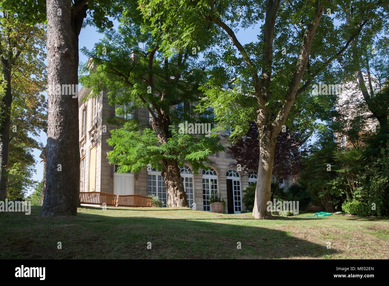 Paris, 38 rue du Faubourg Saint Jacques Hotel de Massa, Société des Gens de lettres, Stockfoto