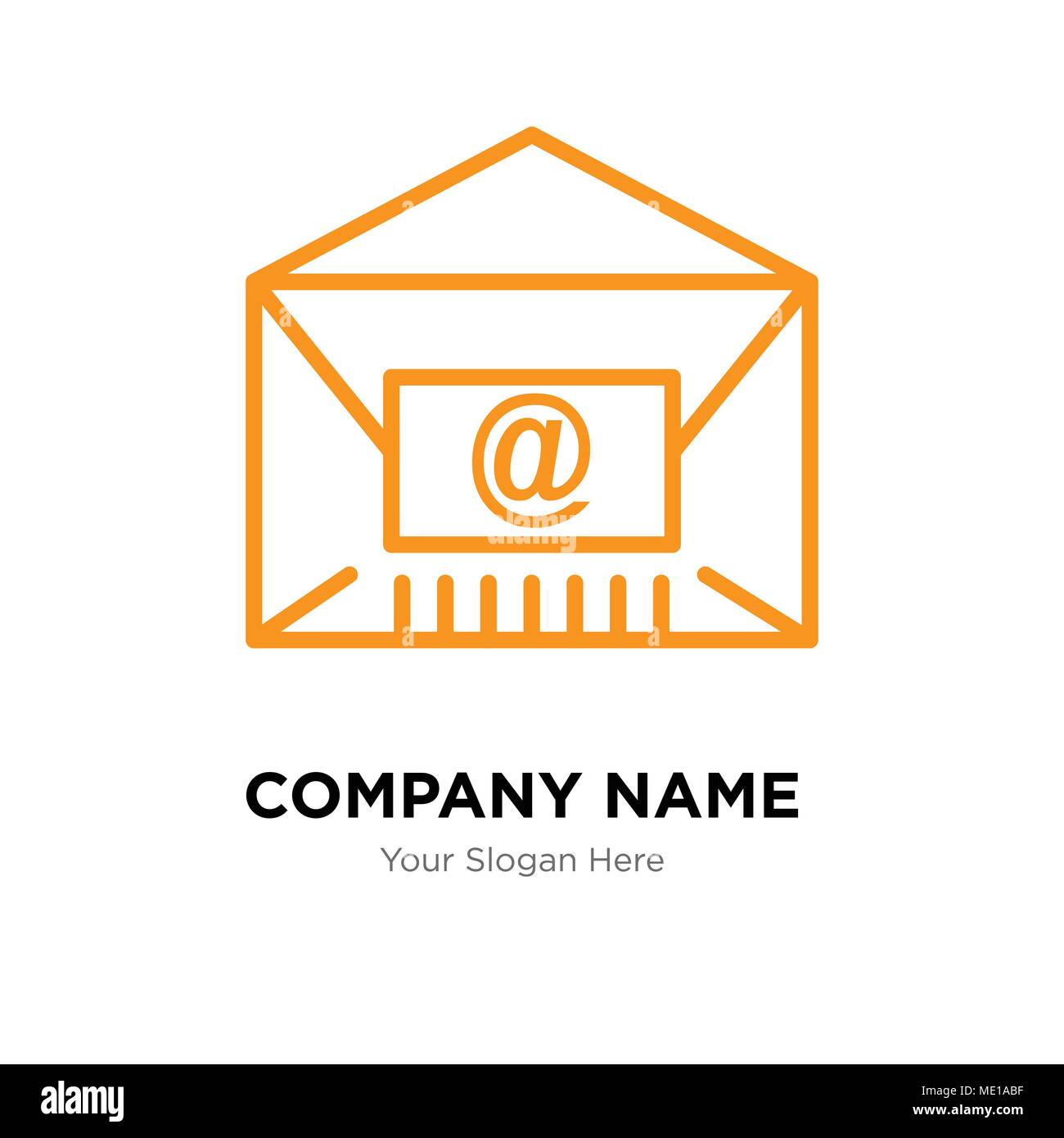 Mail Company Logo Design Template, Business corporate Vektor icon Stock Vektor