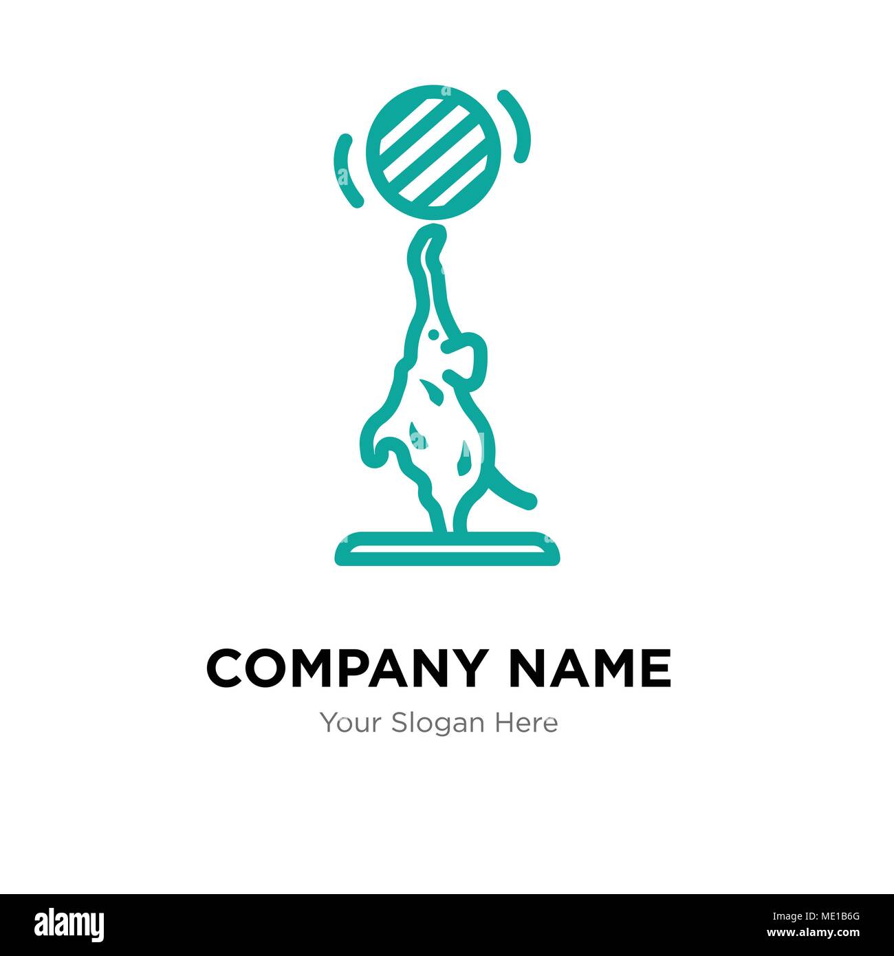 Elephant Logo Design Template, Business corporate Vektor icon Stock Vektor