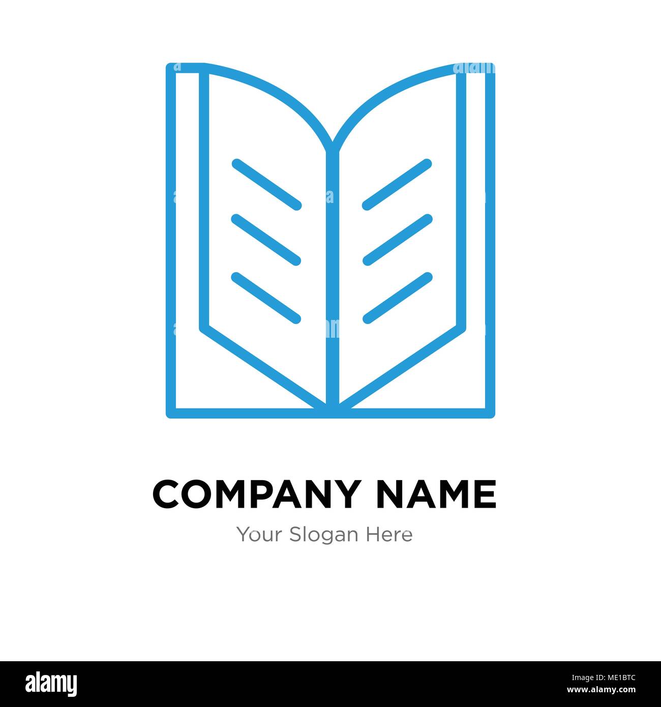 Book Company Logo Design Template, Business corporate Vektor Symbol öffnen Stock Vektor