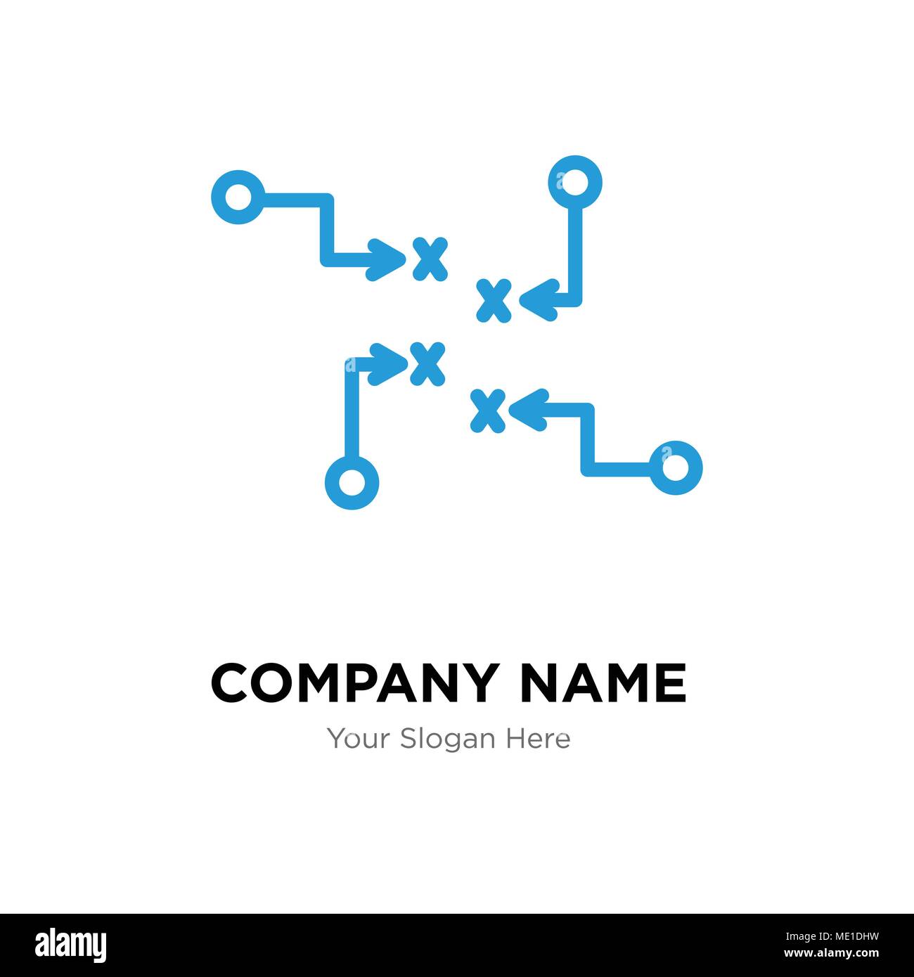 Strategie Skizze Company Logo Design Template, Business corporate Vektor icon Stock Vektor