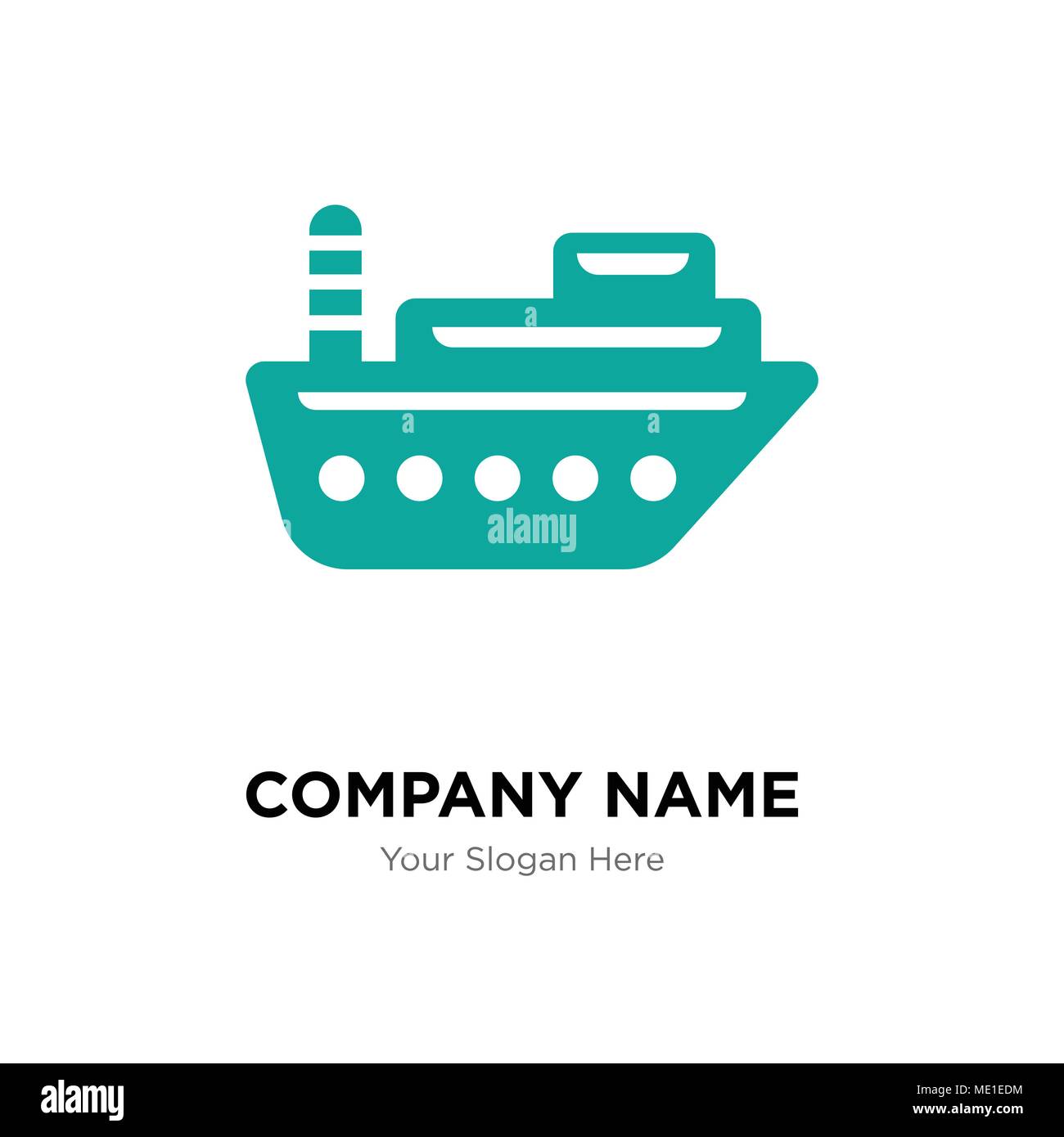 Schiff Company Logo Design Template, Business corporate Vektor icon Stock Vektor