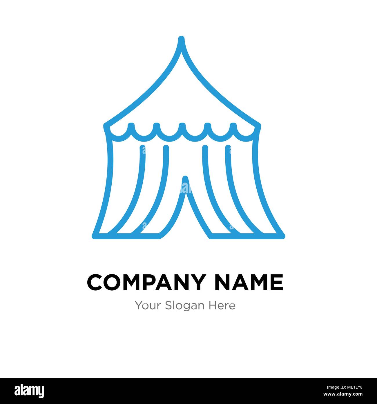 Zelt Company Logo Design Template, Business corporate Vektor icon Stock Vektor
