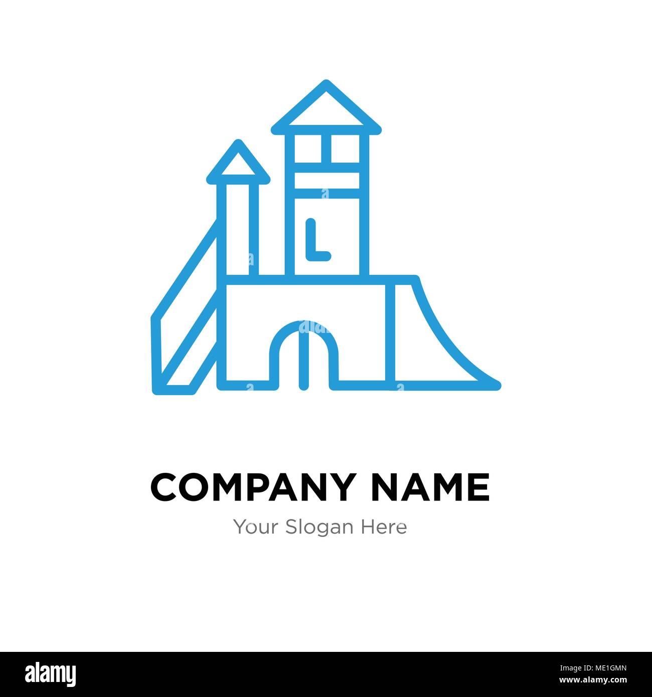 Spielplatz Company Logo Design Template, Business corporate Vektor icon Stock Vektor