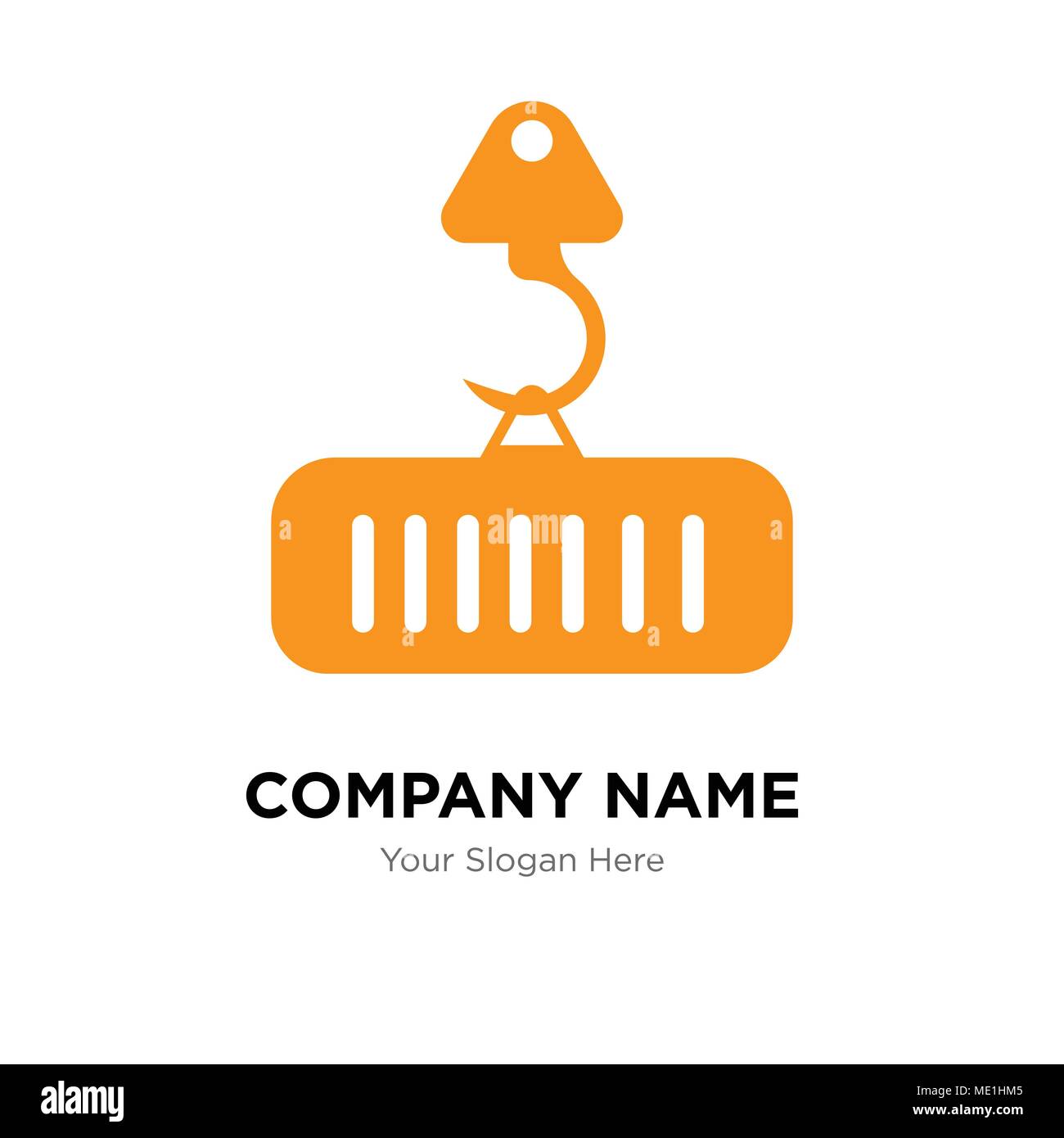 Kran mit Ladung Company Logo Design Template, Business corporate Vektor icon Stock Vektor