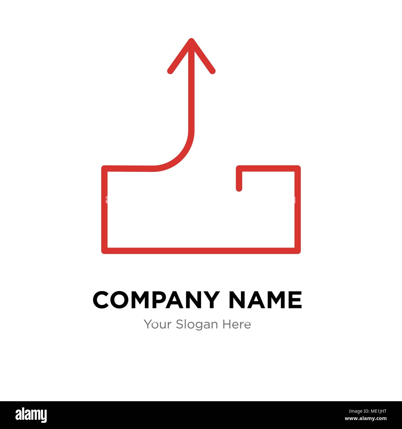 Postausgang mail Company Logo Design vorlage senden, Business corporate Vektor icon Stock Vektor