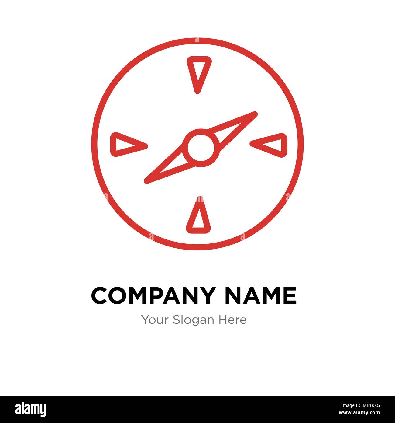 Kompass Logo Design Template, Business corporate Vektor icon Stock Vektor