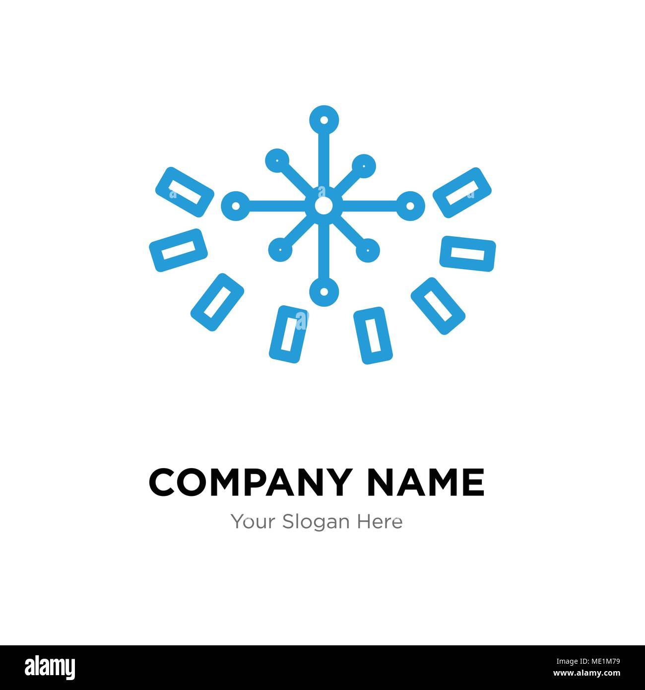 Data Analytics kreisförmigen Logo Design Template, Business corporate Vektor icon Stock Vektor