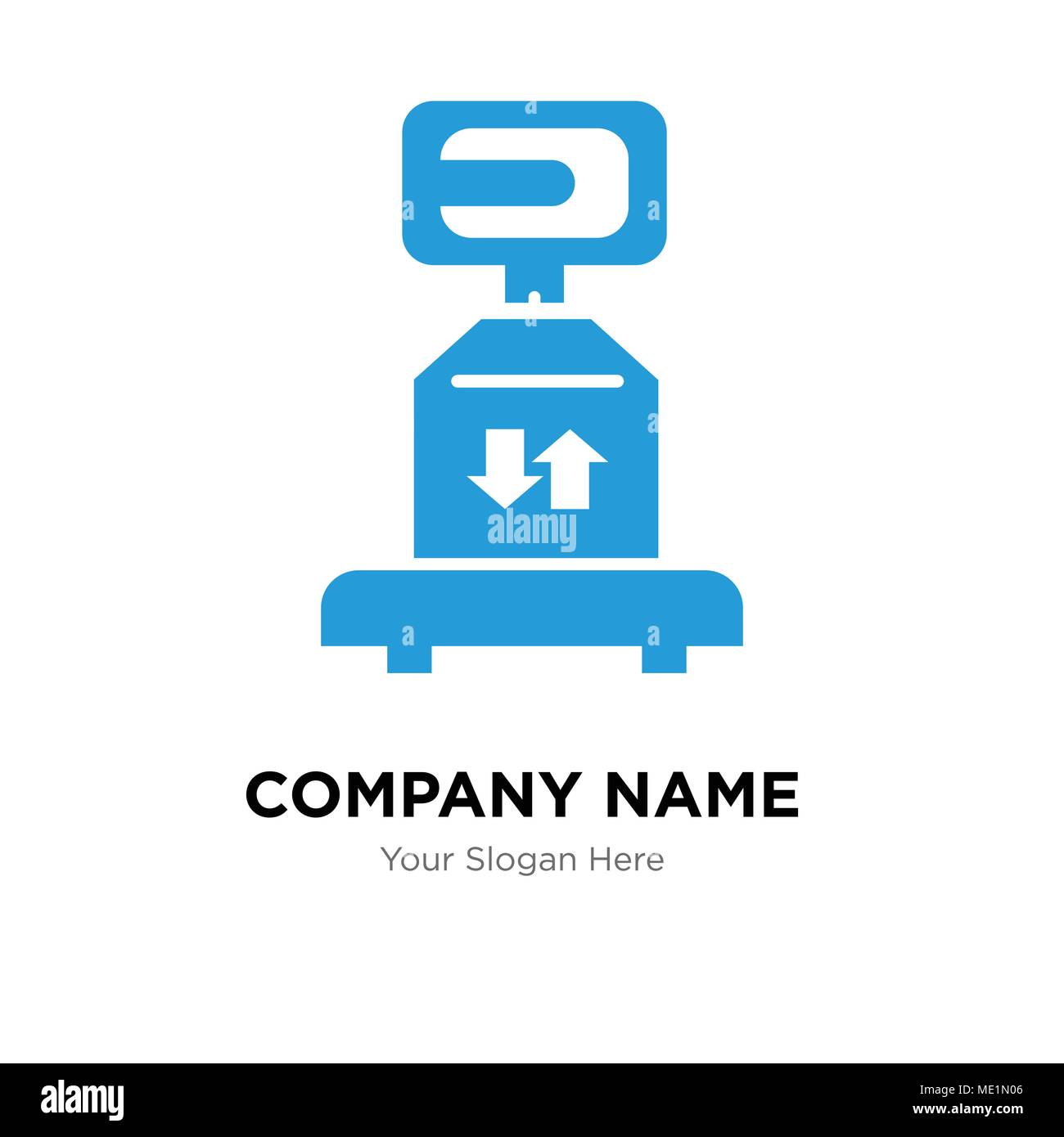 Lieferung mit einer Box Company Logo Design Template, Business corporate Vektor icon Stock Vektor