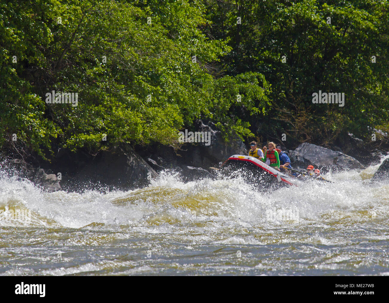 Granite Creek schnelle Klasse IV, Hells Canyon, Snake River, tiefste Schlucht in Nordamerika (7900 Fuß), bildet die Grenze zwischen Idaho und Oregon. Photographe Stockfoto