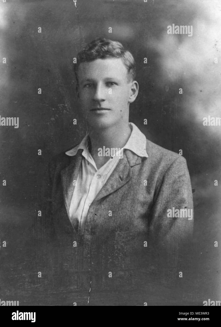 Sir Charles Kingsford Smith fotografiert im Alter von 16 Jahren. Stockfoto