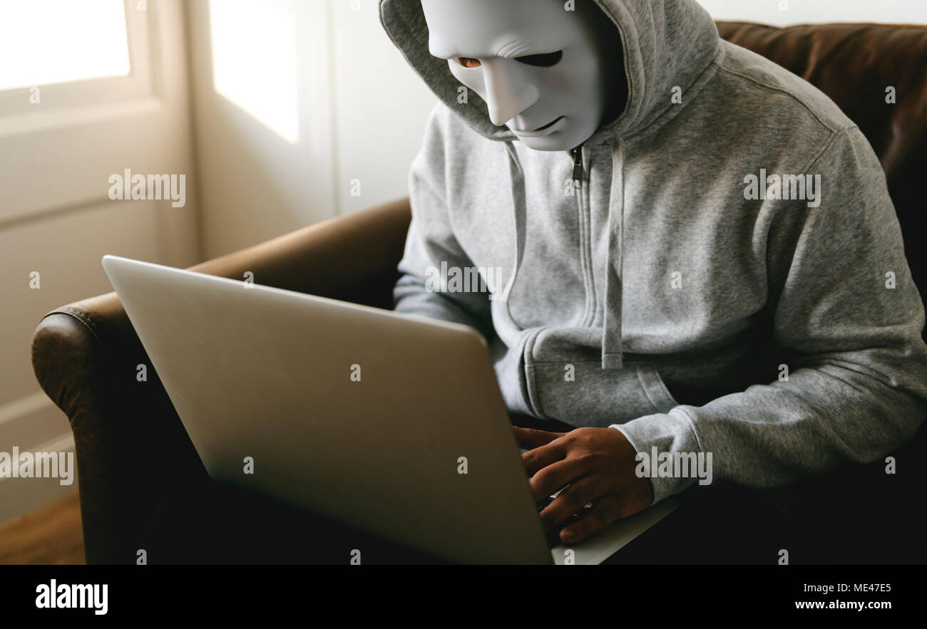 Computer Hacker- und Internetkriminalität Stockfoto