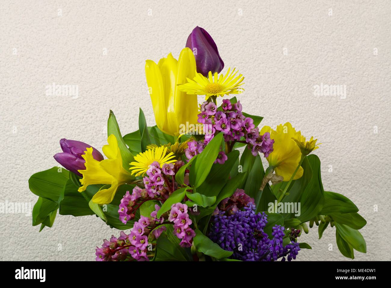 Blumenstrauß zu Ostern Stockfoto