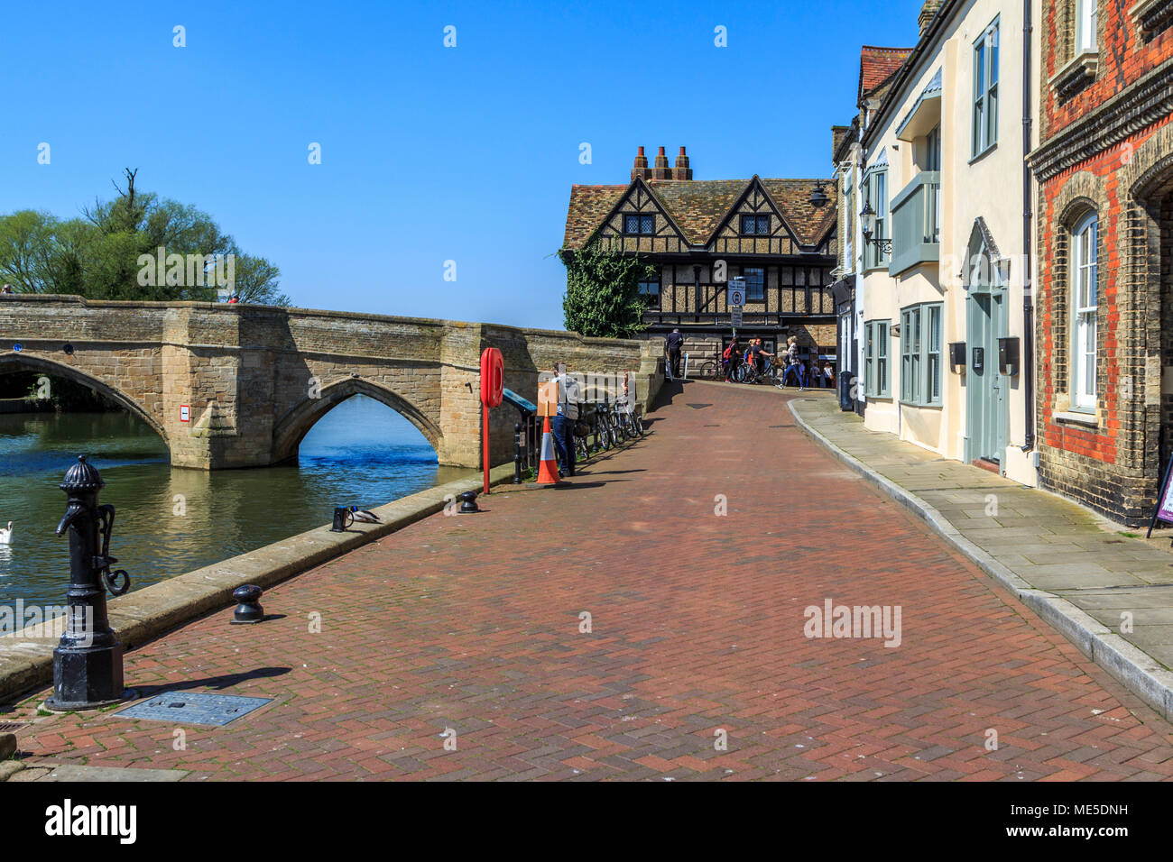 Kapelle St. Ledger (Kapelle auf der Brücke), die Alte riverport, St Ives Stadtmitte auf dem großen Fluss Ouse, Cambridgeshire, England, UK, GB Stockfoto