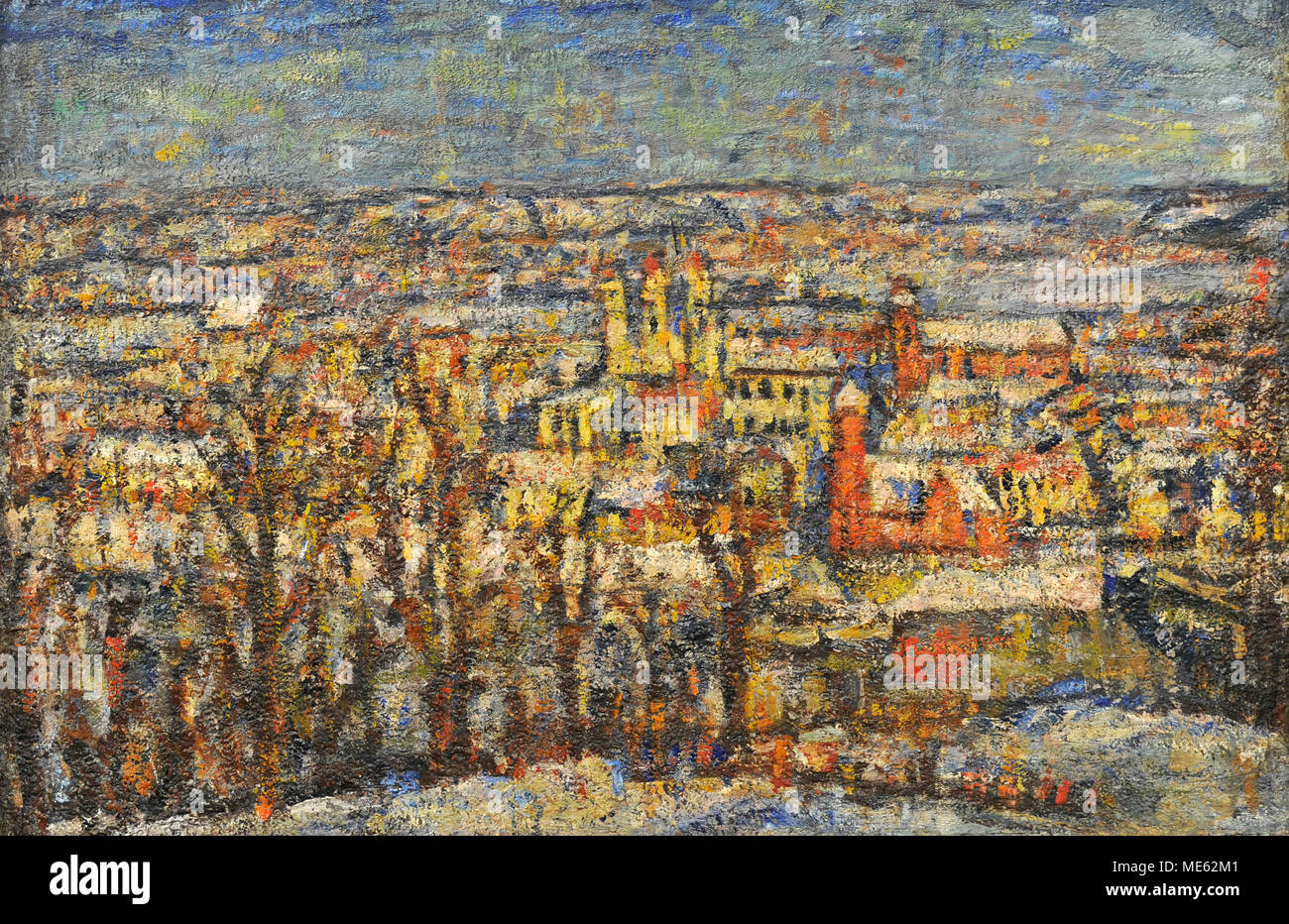 Vladas Eidukevicius (1891-1941). Litauische Maler. Panorama von Kaunas, nach 1935. National Gallery Kunst Vilnius. Litauen. Stockfoto