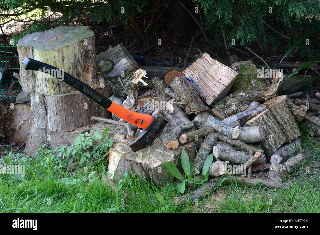 Gehackte Protokolle Stockfoto