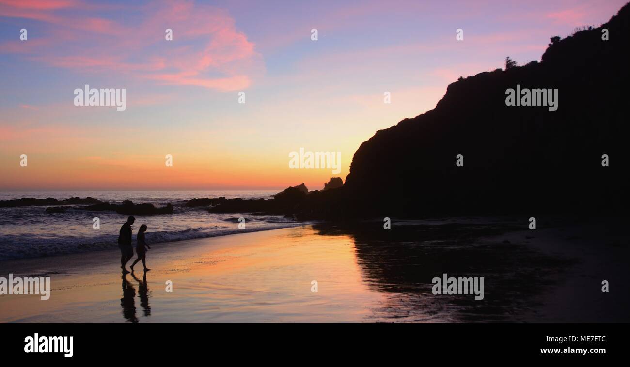 Sonnenuntergang in Kalifornien - Laguna Beach Stockfoto