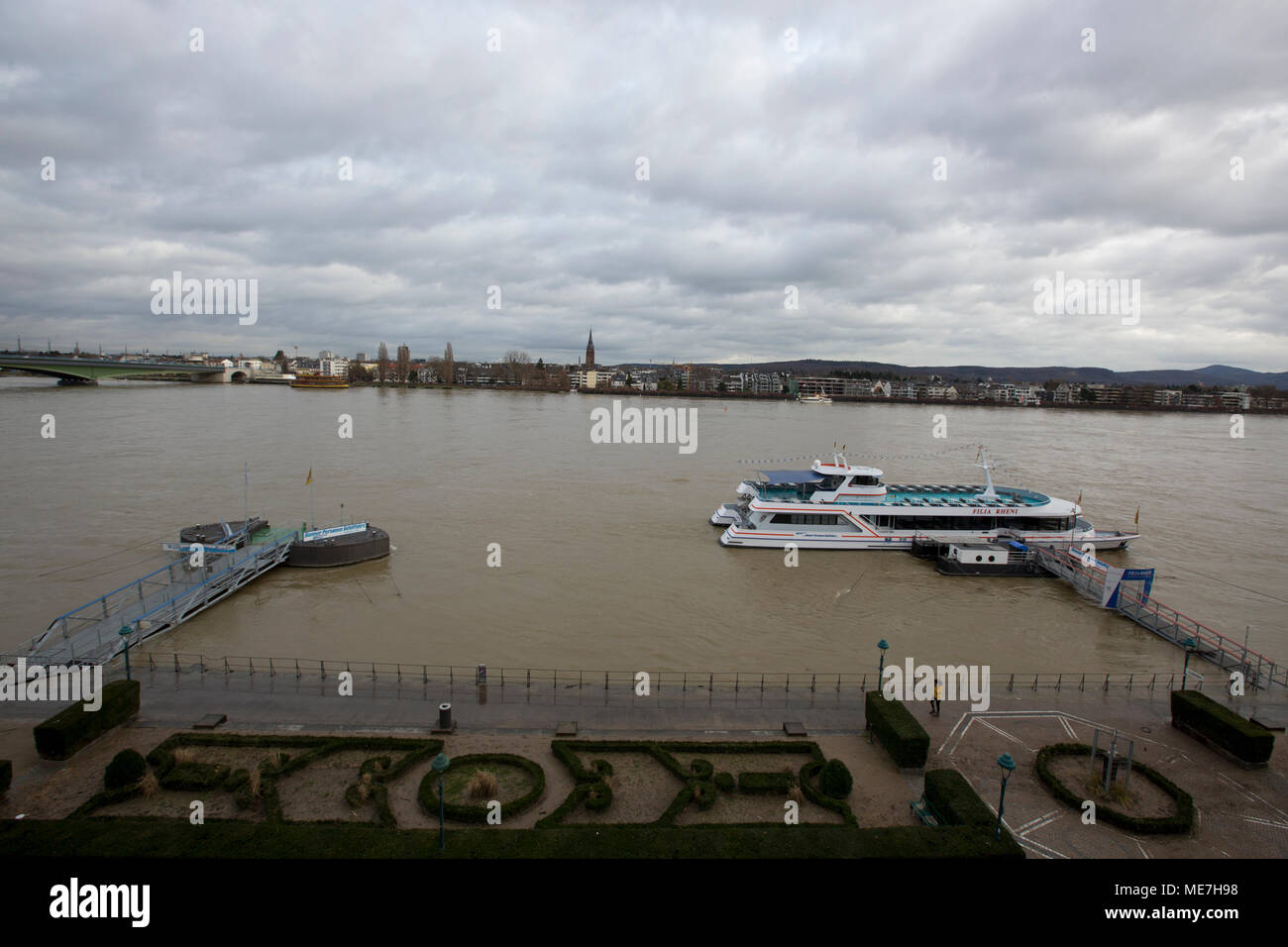 Rhein in Bonn,Rhyne Westfalen, Deutschland Stockfoto