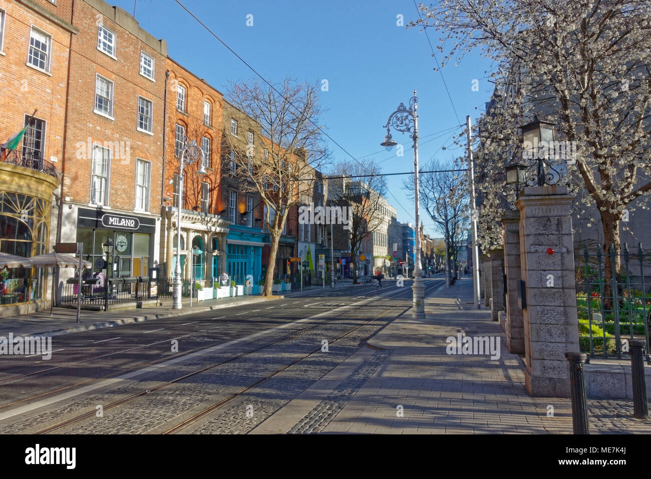 Dawson Street in Dublin Stockfoto