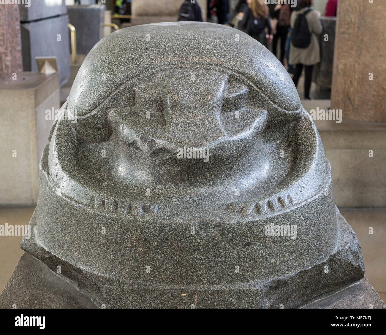 London. England. British Museum. Antike Ägyptische Skarabäus Käfer Skulptur, wahrscheinlich die Khepri, 3. oder 2. vorchristlichen Jahrhundert. Wahrscheinlich ursprünglich Stockfoto