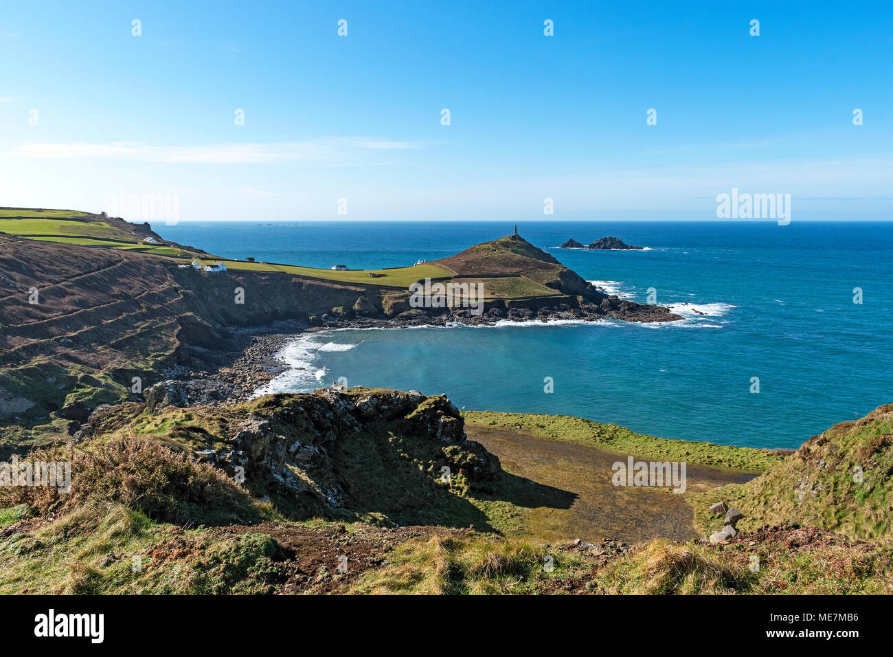 Porthledden Cove, Cape Cornwall, Cornwall, England, Großbritannien, Großbritannien, Stockfoto