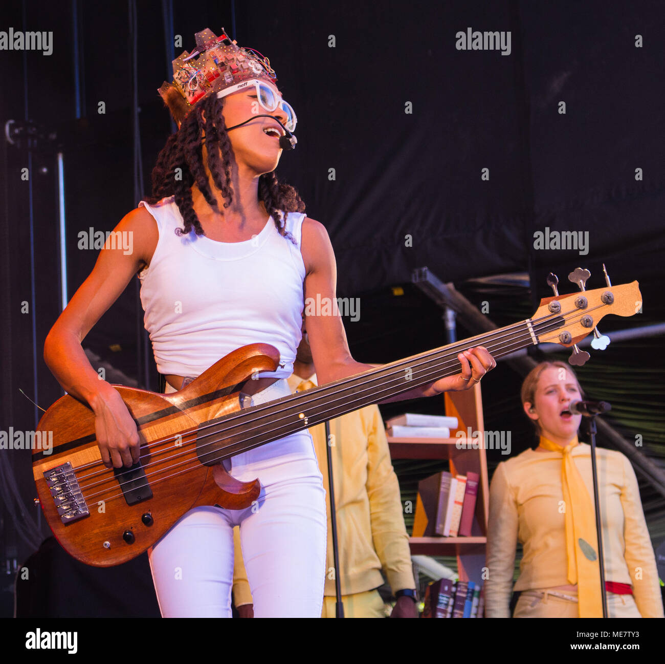 Esperanza Spalding durchführen bei Molde Jazzfestival in Molde, Norwegen, 21.07.2016. Stockfoto