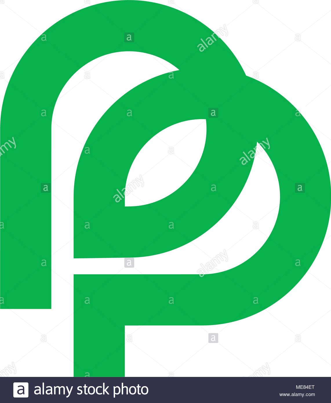 Anfangsbuchstabe P Oder Pp Logo Design In Herz Form Stock Vektorgrafik Alamy