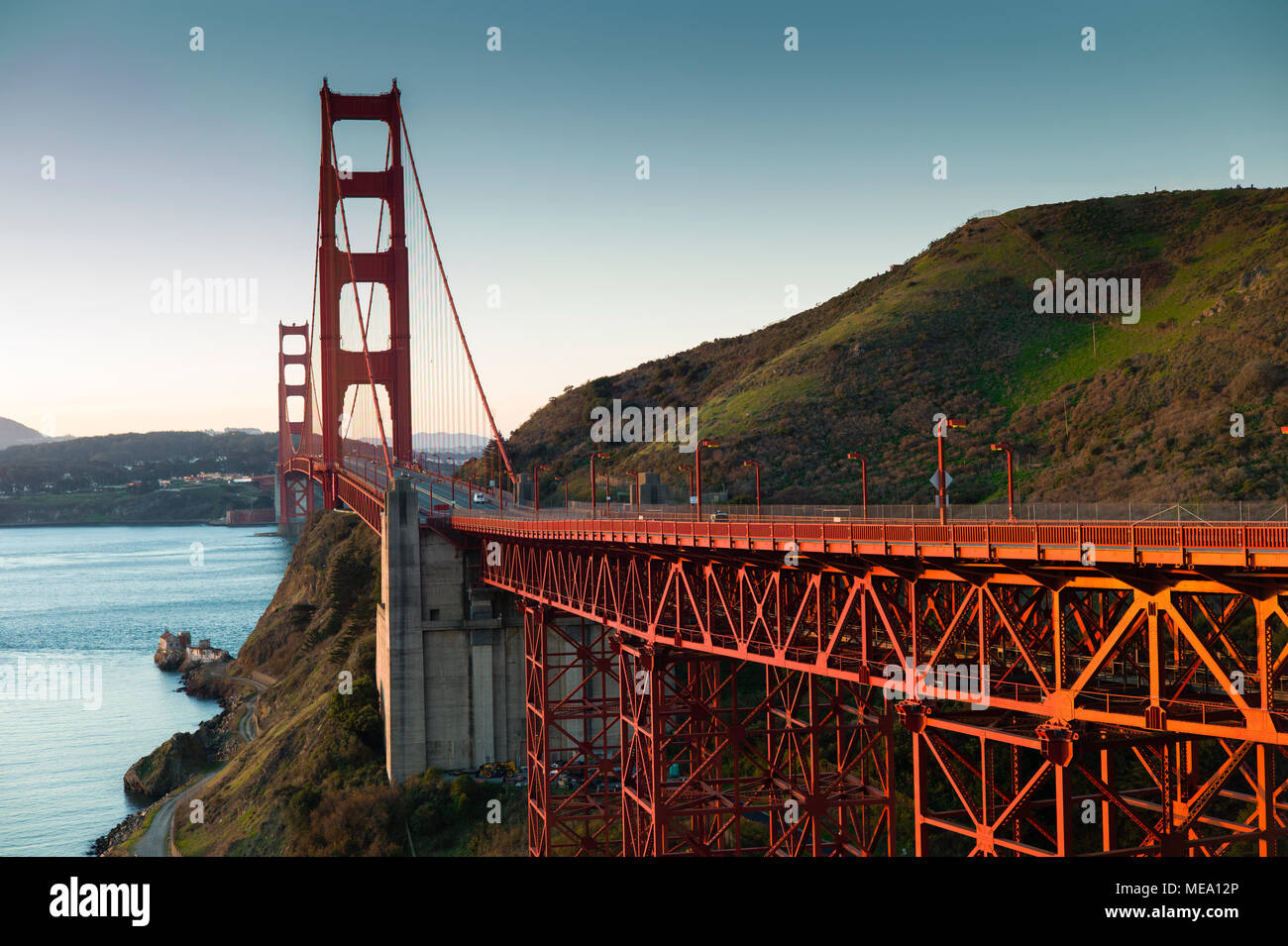 Golden Gate Bridge Gesehen Von Vista Point Marin County Golden Gate In San Francisco Kalifornien Usa Stockfotografie Alamy