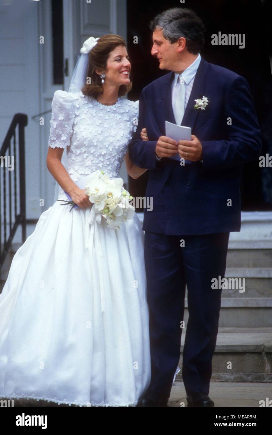 Caroline Kennedy Ed Schlossberg Hochzeit Stockfoto Caroline Kennedy Ed Schlossberg Hochzeit Stockfoto