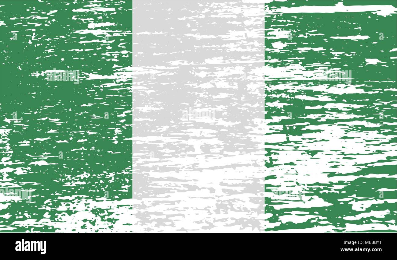 Nigeria Hoodie Mit Flagge Und Karte - Used-Look Pullover Für Echten Nationalstolz