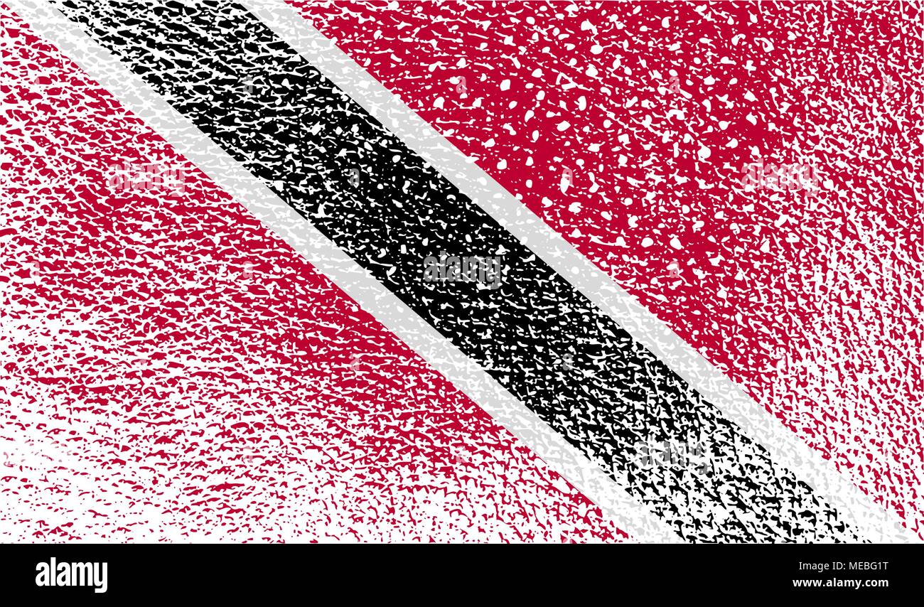 Vinyl-Aufkleber Flagge Trinidad & Tobago – 2 Stück, Je 7.5x3.8 Cm, Wetterfest & Selbstklebend