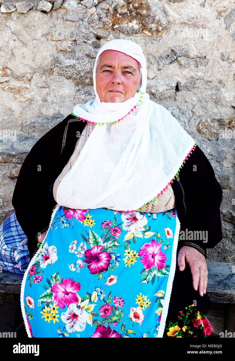 Bewohner von Ribnovo, Bulgarien Stockfoto