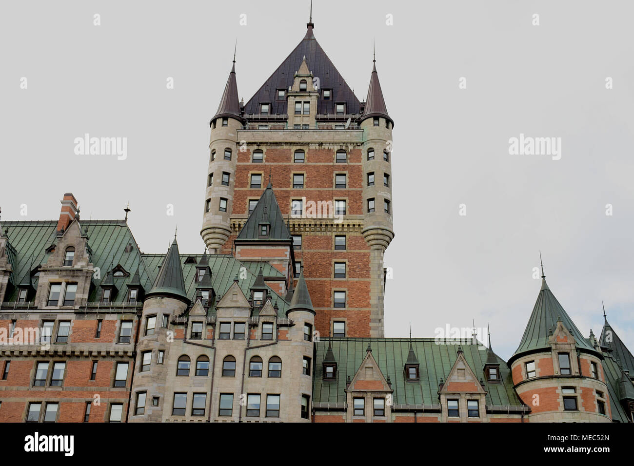 Fairmont Le Château Frontenac im Herzen der Altstadt von Quebec City Stockfoto
