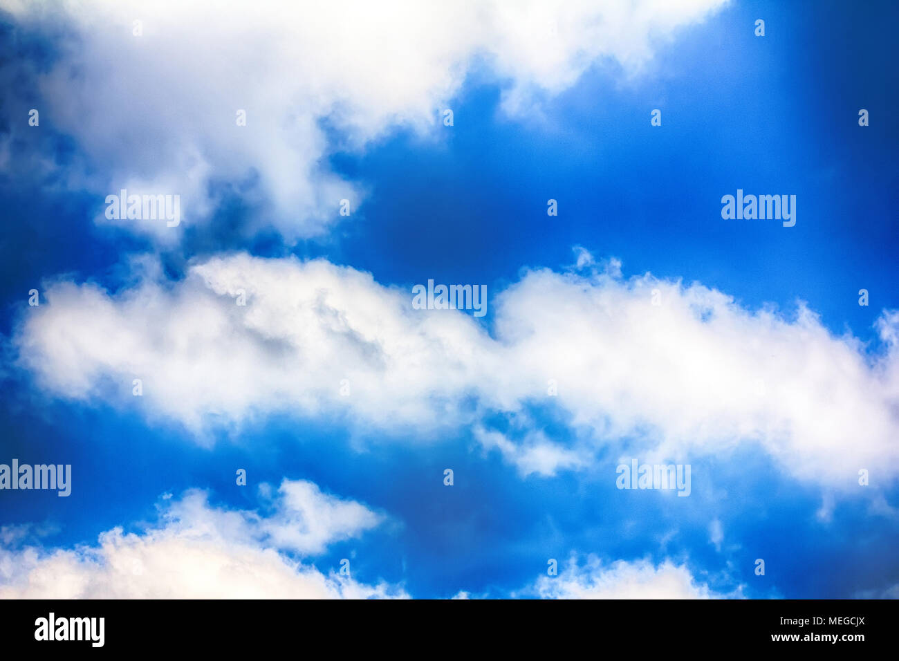 Medium cloud Schafe, Wolken, flauschig, Vlies Wolken bei Sonnenuntergang, Himmel, Himmel Stockfoto