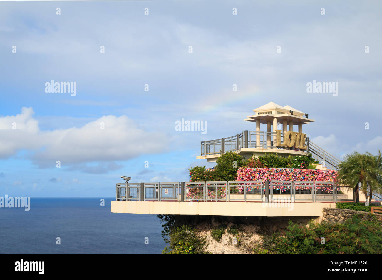 Die beiden geliebten Punkt blicken View Point in Guam Stockfoto