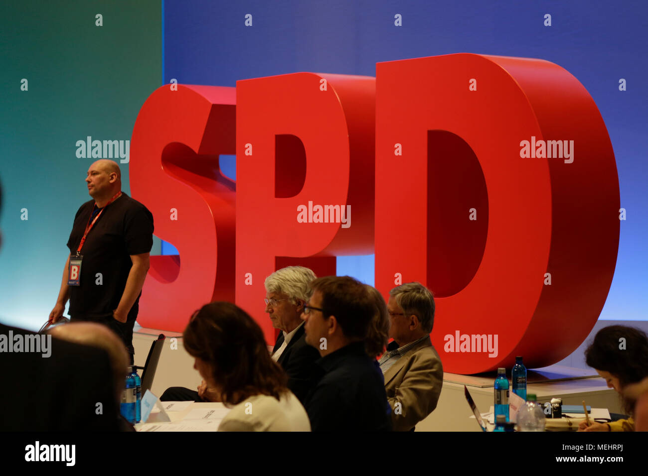 Wiesbaden Deutschland 22 April 2018 Die Teilnehmer Werden Vor
