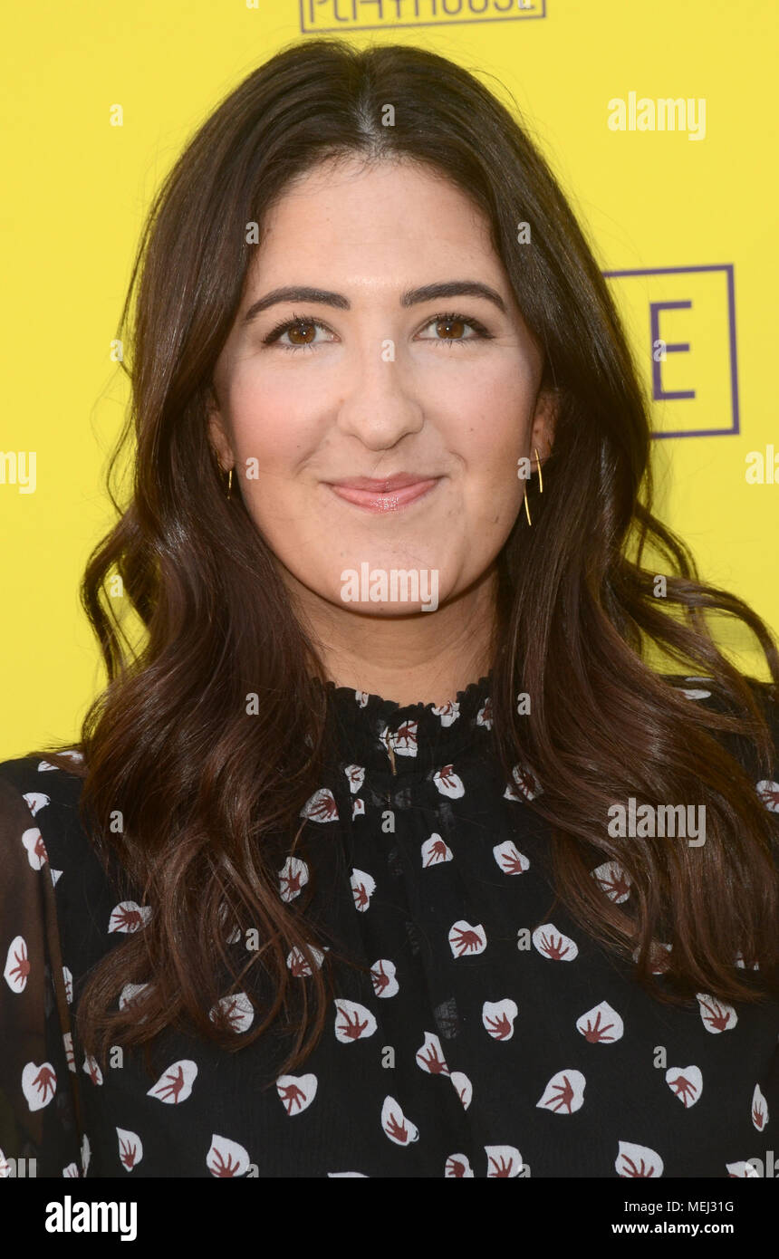 Pasadena, Kalifornien, USA. 22 Apr, 2018. D'Arcy Carden bei der Eröffnung der "Belleville am Pasadena Playhouse am 22. April 2018 in Pasadena, Kalifornien. Quelle: David Edwards/Medien Punch/Alamy leben Nachrichten Stockfoto